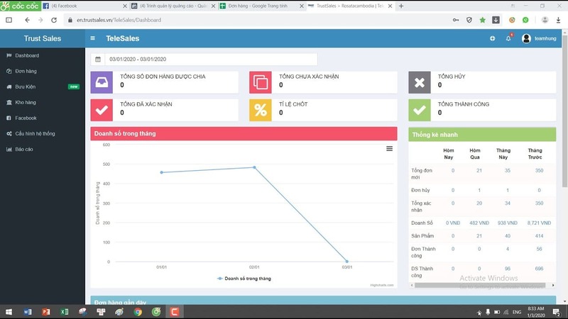 phần mềm bán hàng mỹ phẩm - TrustSales