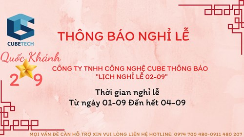 Trustsales thông báo nghỉ lễ 02/09